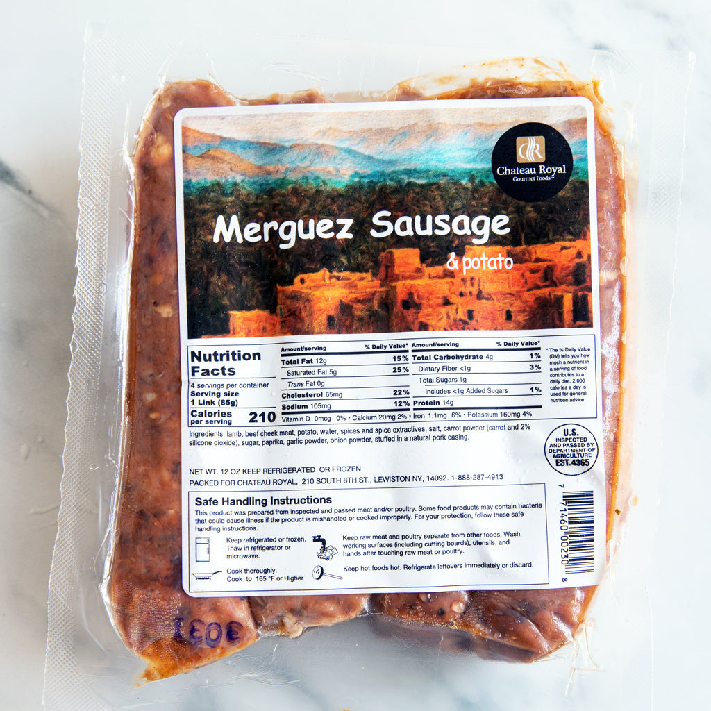 Merguez Lamb Sausages - Twin Pack