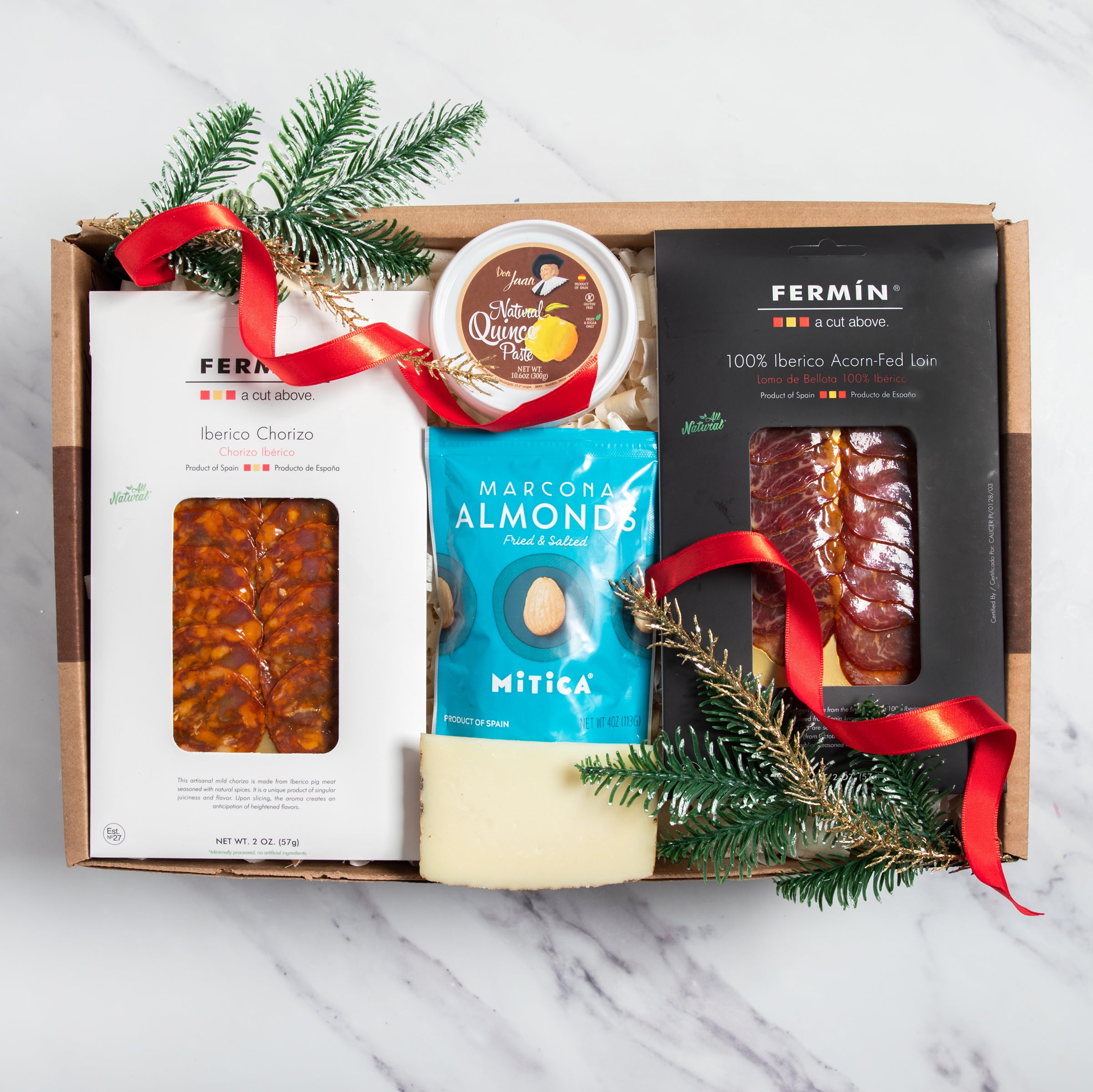 Holiday Gift Box 1 - Cheese & Wine Box