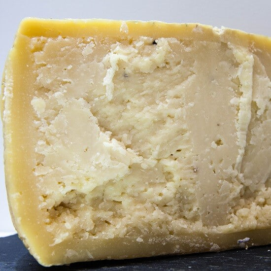 Black Truffle Pecorino Cheese_Cut & Wrapped by igourmet_Cheese