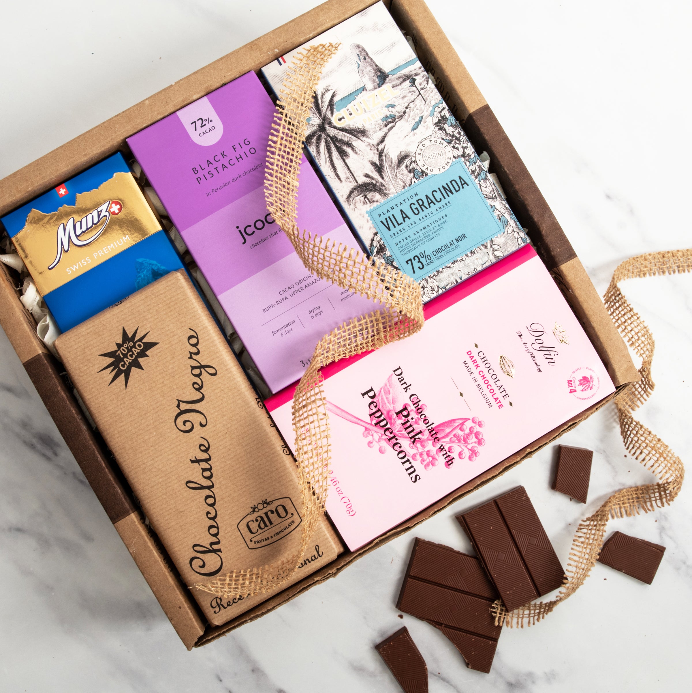 Chocolate Bars of The World Gift Box (1.3 Pound)