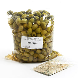Green Pitted Olives with Minced Garlic Spice Kit