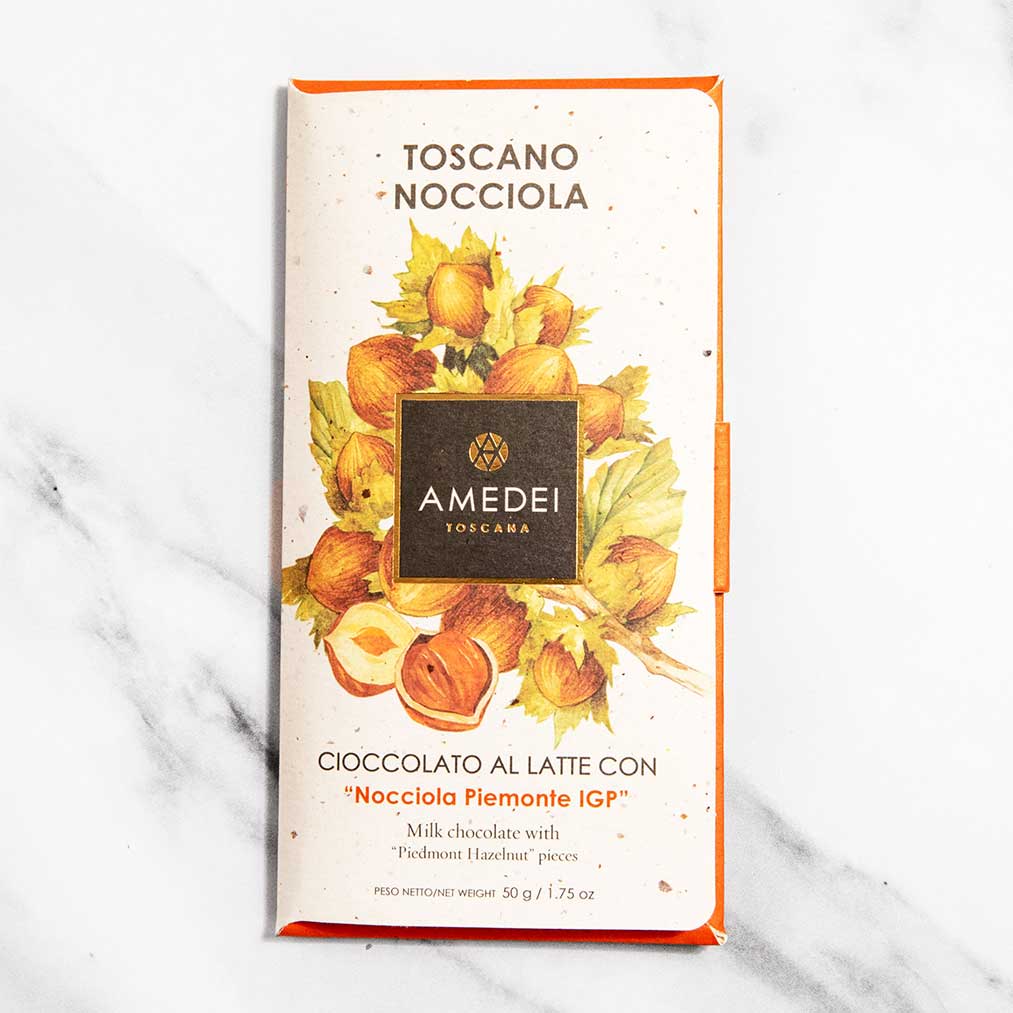 Toscano Nocciola - Milk Chocolate Bar with IGP Piemonte Hazelnuts