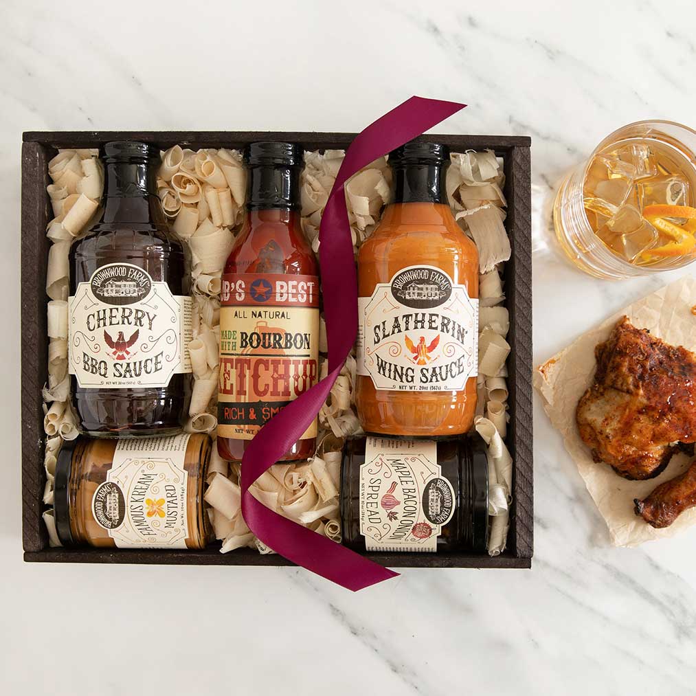 Specialty BBQ Condiments Gift Crate