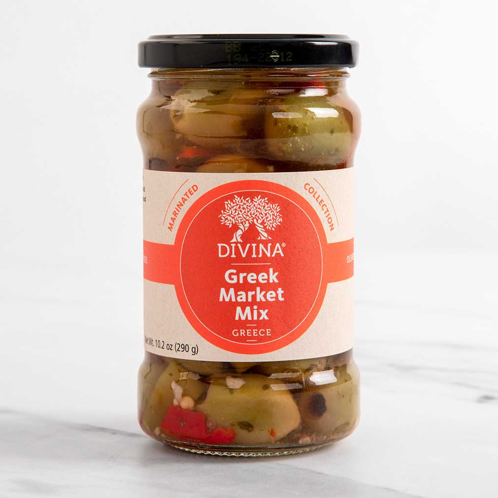 Greek Market Mix with Olives and Macedonian Peppers