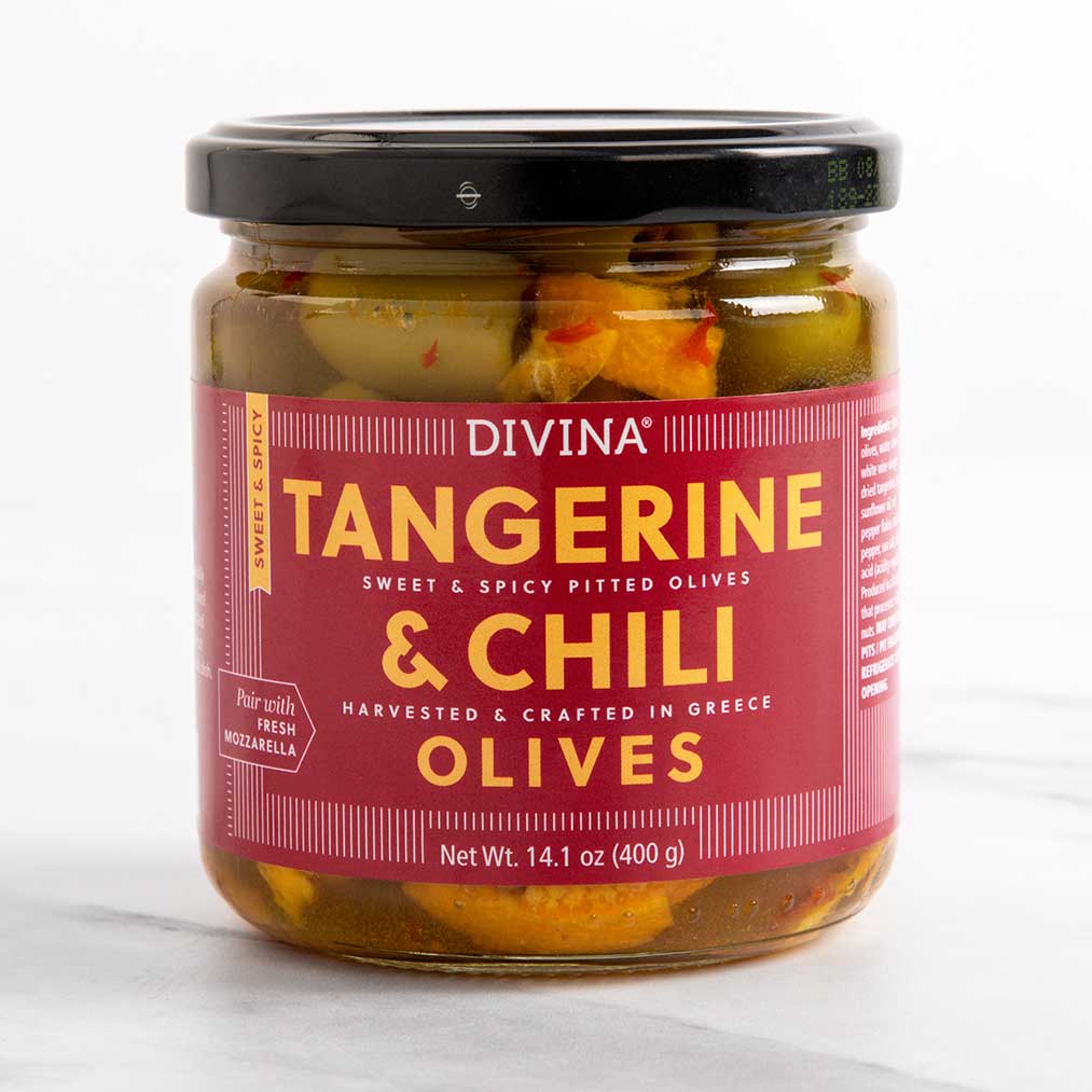 Tangerine & Chili Greek Olives