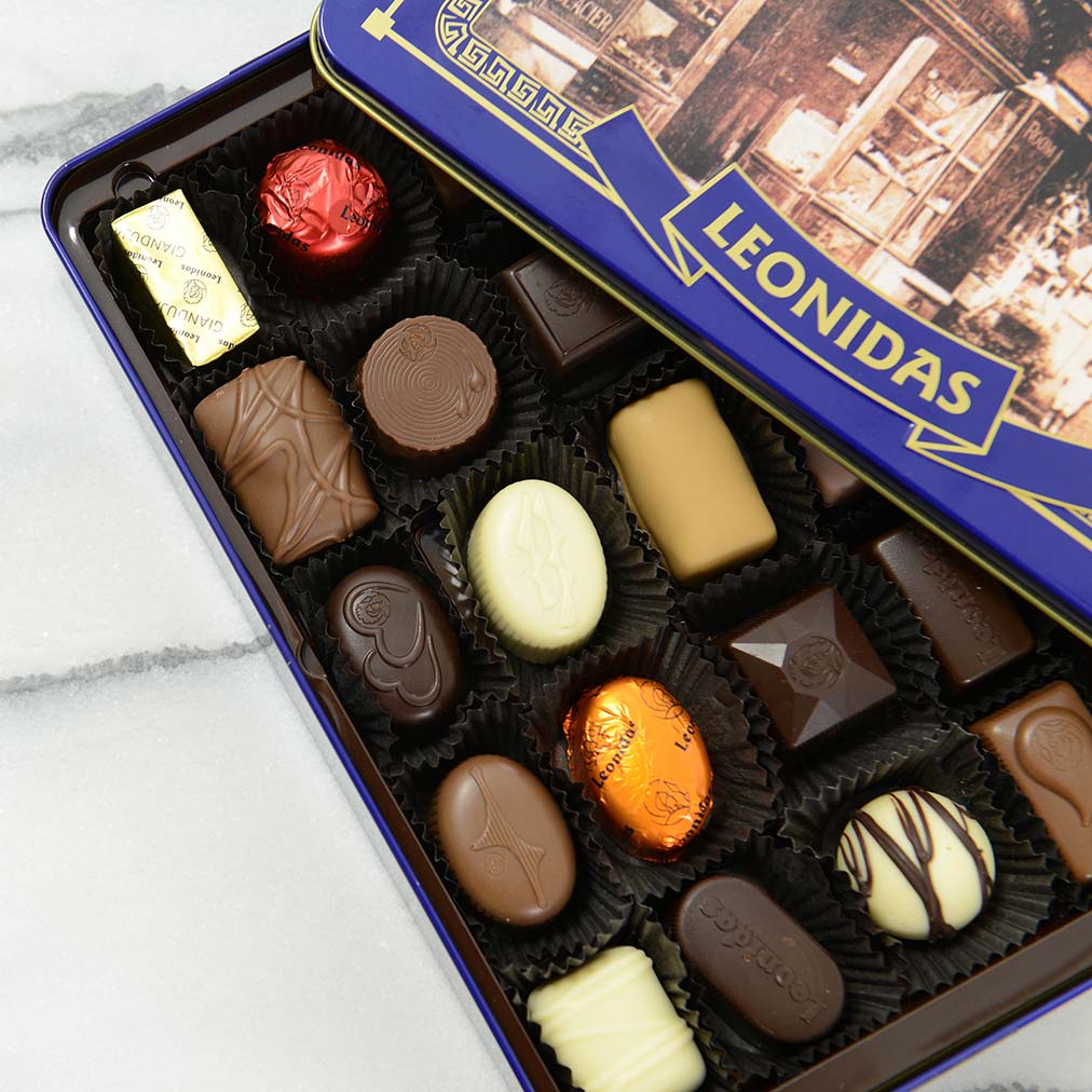 Leonidas Chocolates Vintage Tin 20 Piece Gift Box