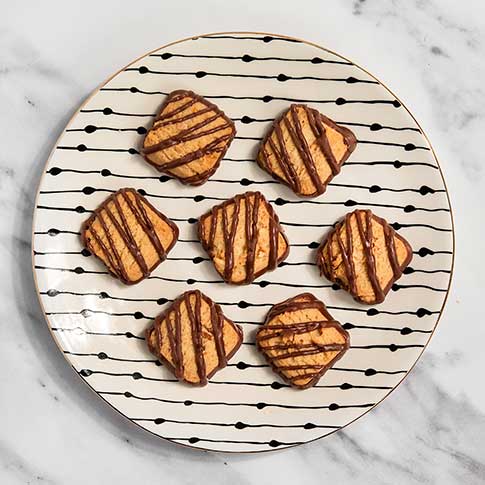 Almond Orange Biscuit Cookies with Milk Chocolate