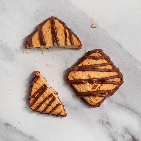 Almond Orange Biscuit Cookies with Milk Chocolate