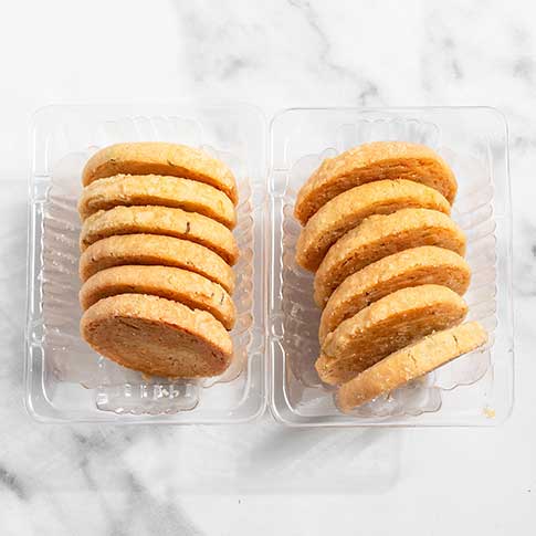 Salted Rosemary Shortbread Cookies