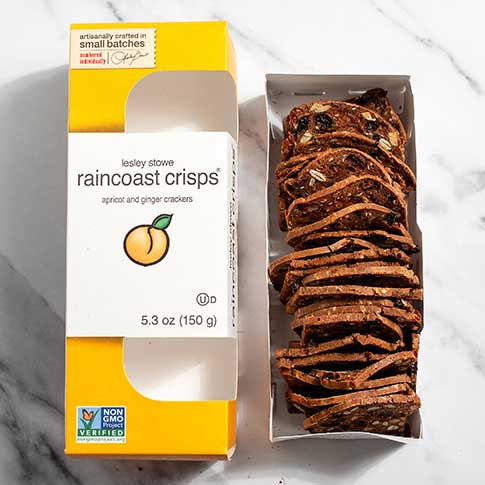 Apricot and Ginger Raincoast Crisps