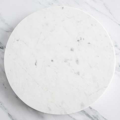 Round Marble Board with Handle Grooves