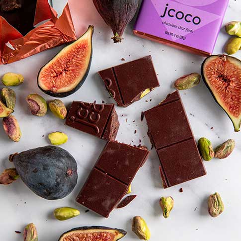 Black Fig Pistachio Dark Chocolate Bar