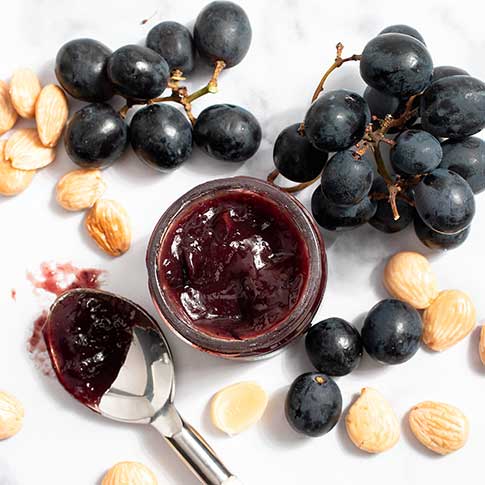 Black Grapes Jam with Almonds