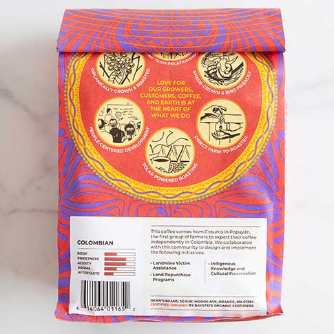 Organic Colombian Whole Bean Coffee