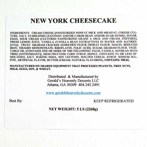 New York Style Cheesecake