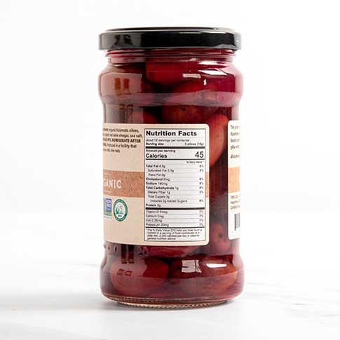 Organic Whole Kalamata Olives