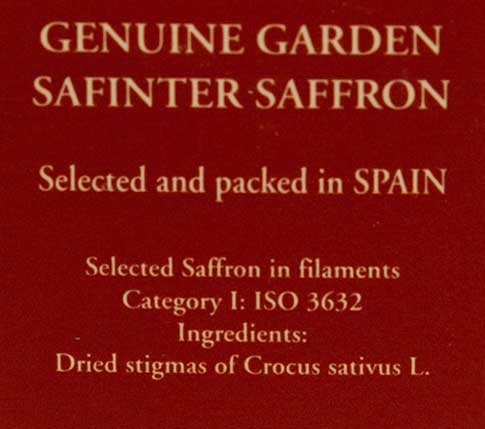 Pure Mancha Superior Saffron from Spain