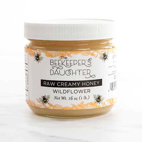 Raw Creamed Honey 1 Lb Jar