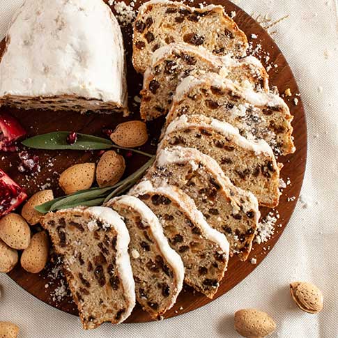 Butter Stollen with Almonds