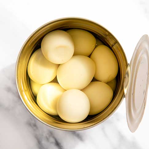 Brand Whole Boiled Quail Eggs in Brine