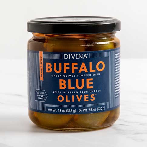 Buffalo Blue Greek Olives