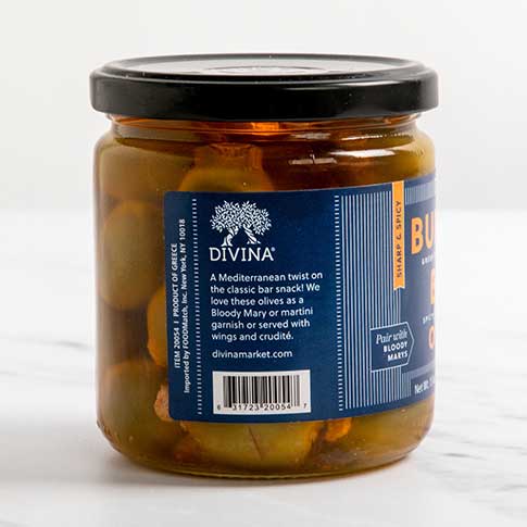 Buffalo Blue Greek Olives