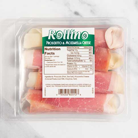 Prosciutto & Mozzarella Cheese Rollino