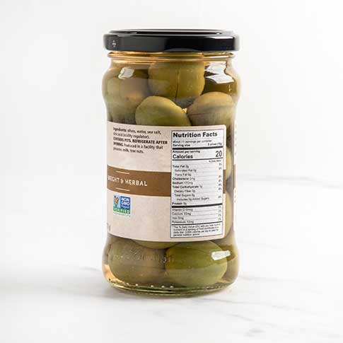 Cracked Green Olives