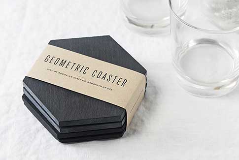 Geometric Slate Coasters