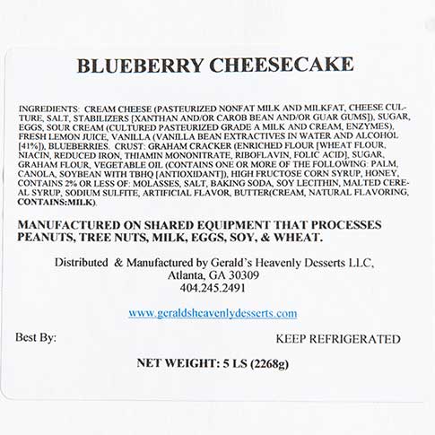 Blueberry Cheesecake