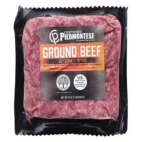 Grass Fed Organic Piedmontese Ground Beef (5 lbs)