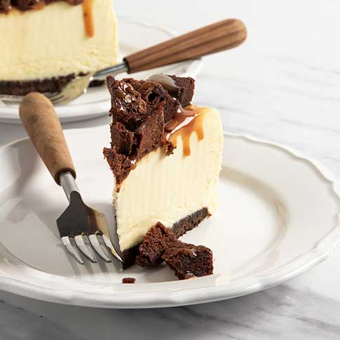 Brownie Caramel Delight Cheesecake