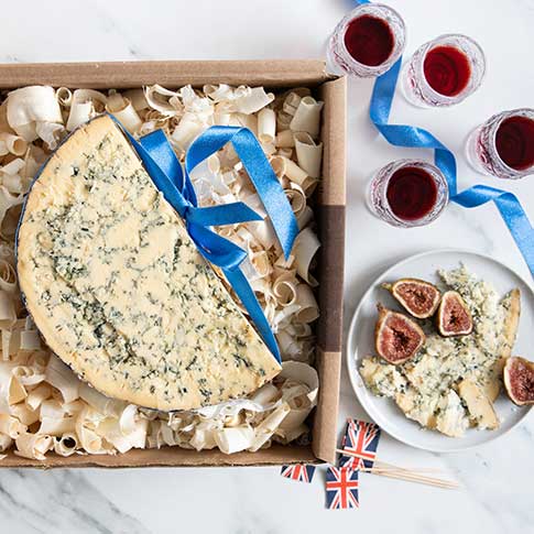 Blue Stilton DOP Half Moon Cut Gift Box