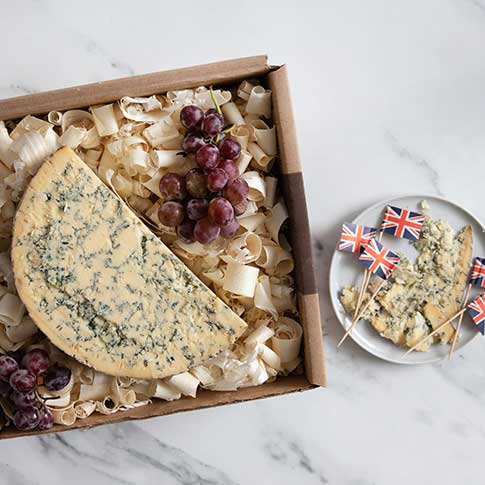 Blue Stilton DOP Half Moon Cut Gift Box