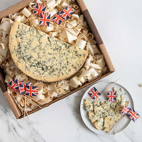 Blue Stilton DOP Half Moon Cut Gift Box