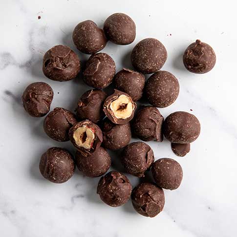 Dark Chocolate Covered Hazelnuts