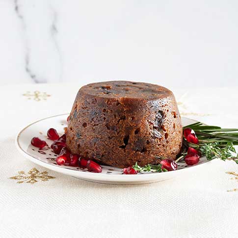 Festive Plum Pudding with Whisky