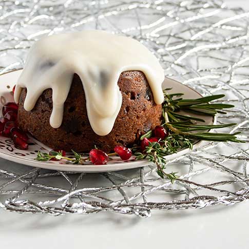 Festive Plum Pudding with Whisky