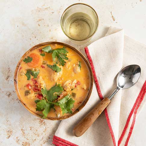 Red Thai Chicken Curry Soup