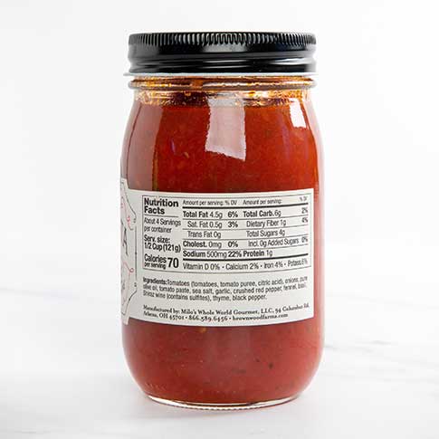 Brownwood Farms Pasta Sauce (16 oz)