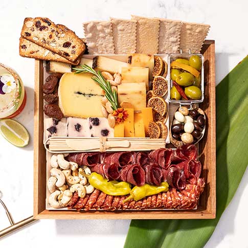 The Classic Fully-Assembled Artisan Cheese & Charcuterie Grazing Board