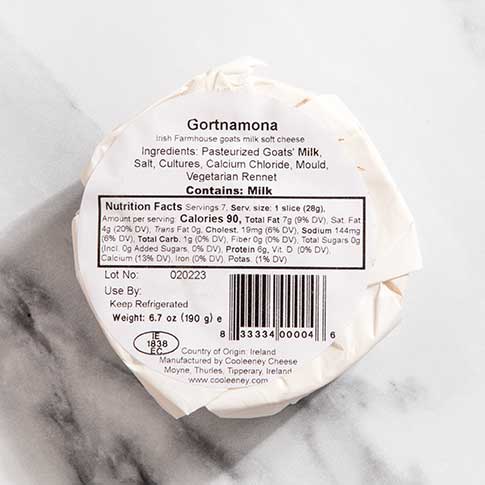 Gortnamona Irish Goat Brie Cheese