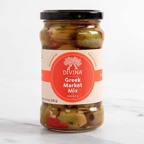 Greek Market Mix with Olives and Macedonian Peppers