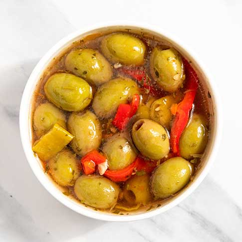 Greek Market Mix with Olives and Macedonian Peppers