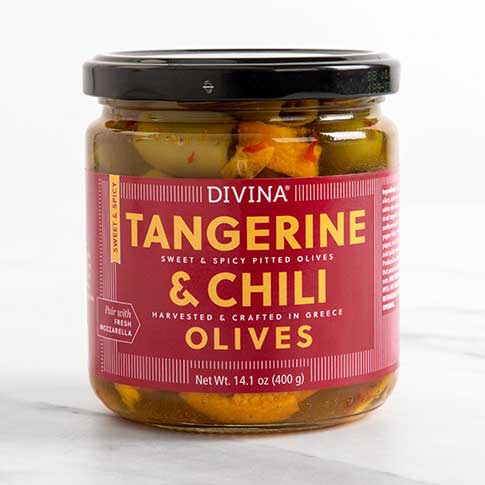 Tangerine & Chili Greek Olives