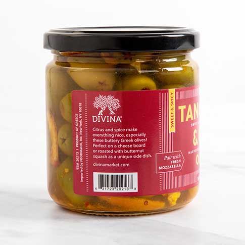 Tangerine & Chili Greek Olives