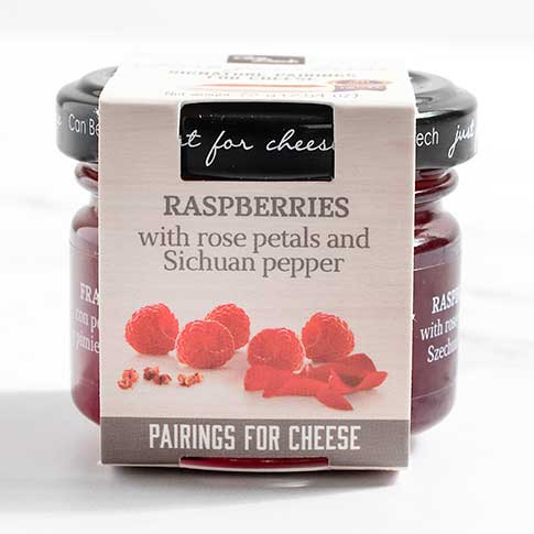 Raspberry Spread with Rose Petals and Sichuan Pepper