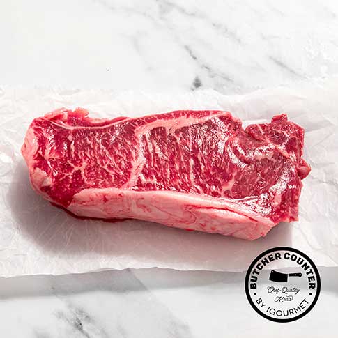 USDA Prime NY Strip Steaks, 4 Pcs (Fresh)