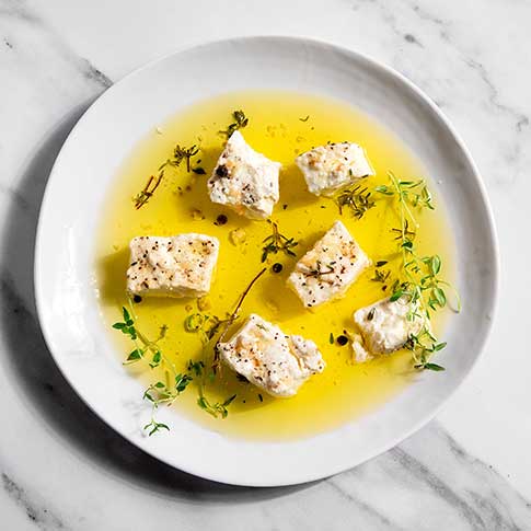 Persian Camel Milk Feta Cheese in Oil