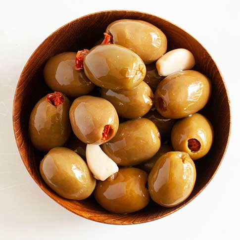 Sundried Tomato Stuffed Greek Olives